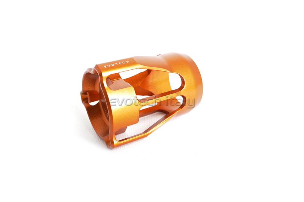 Shock absorber adjustment wheel Ktm Superduke 1290 R from 2020 - Orange - Evotech S.R.L.